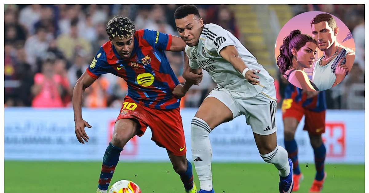 Rockstar llevó GTA VI al Barcelona vs. Real Madrid para anunciar su fecha de lanzamiento