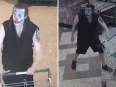 Reino Unido: un hombre disfrazado del Joker amenazó con un cuchillo a los empleados de un supermercado y terminó tras las rejas