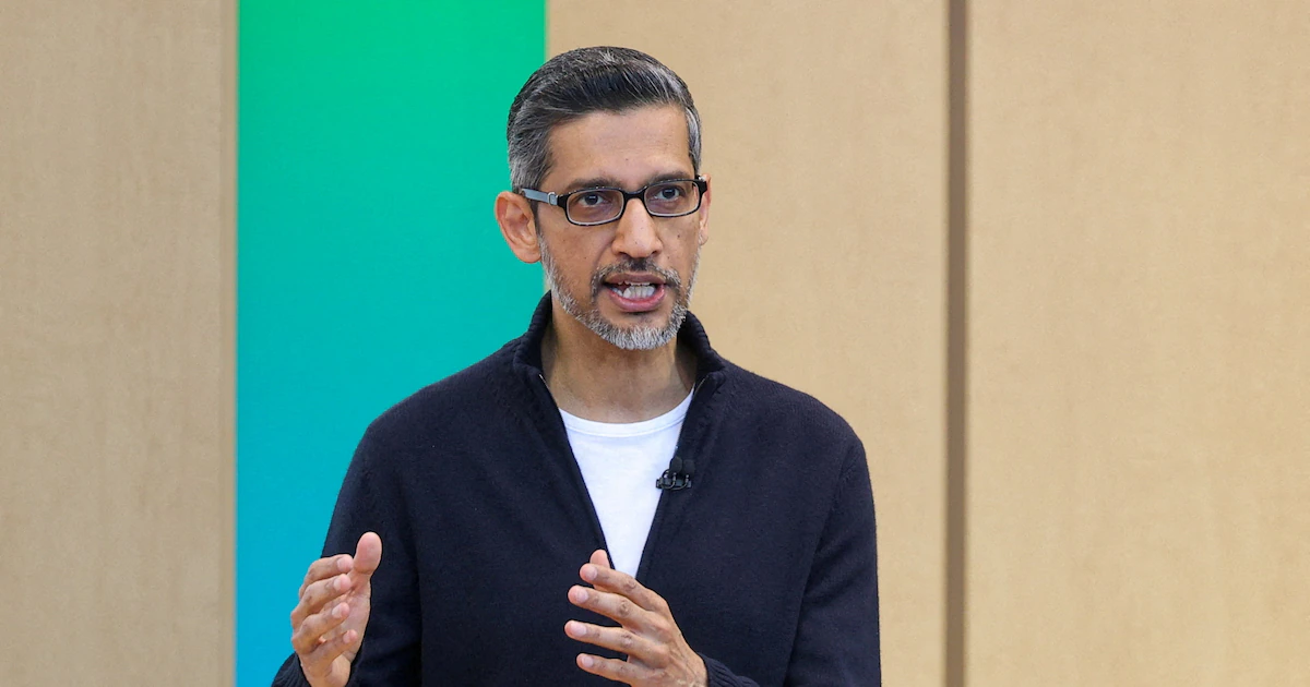 Sundar Pichai, CEO de Google, reveló cómo usa agentes de IA que trabajan 24 horas para dirigir la compañía