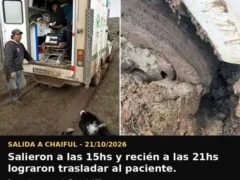 Enorme esfuerzo del personal de hospital. Seis horas para trasladar a paciente