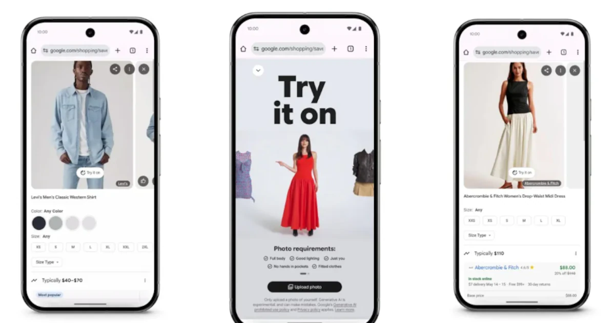 Probarse ropa antes de comprarla en internet ya es posible con esta IA de Google