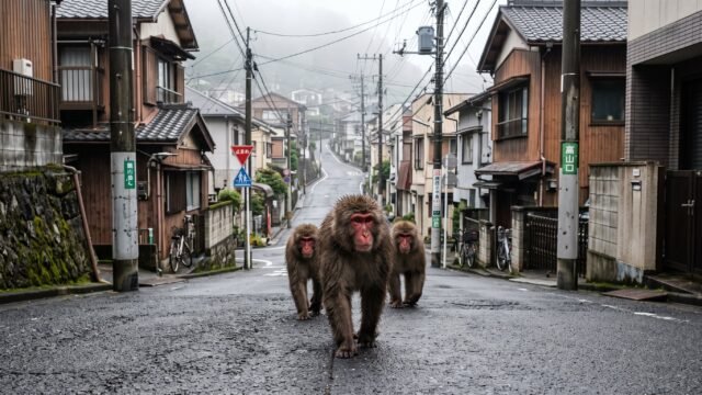 Más de 900 incidentes en un año: así una ciudad turística de Japón enfrenta una invasión de monos