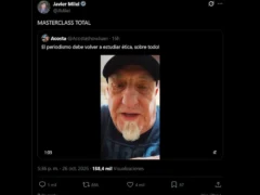 El actor Juan Acosta volvió a defender a Milei: «No hay una persona que no lo agreda, ¿por qué no va agredir?»