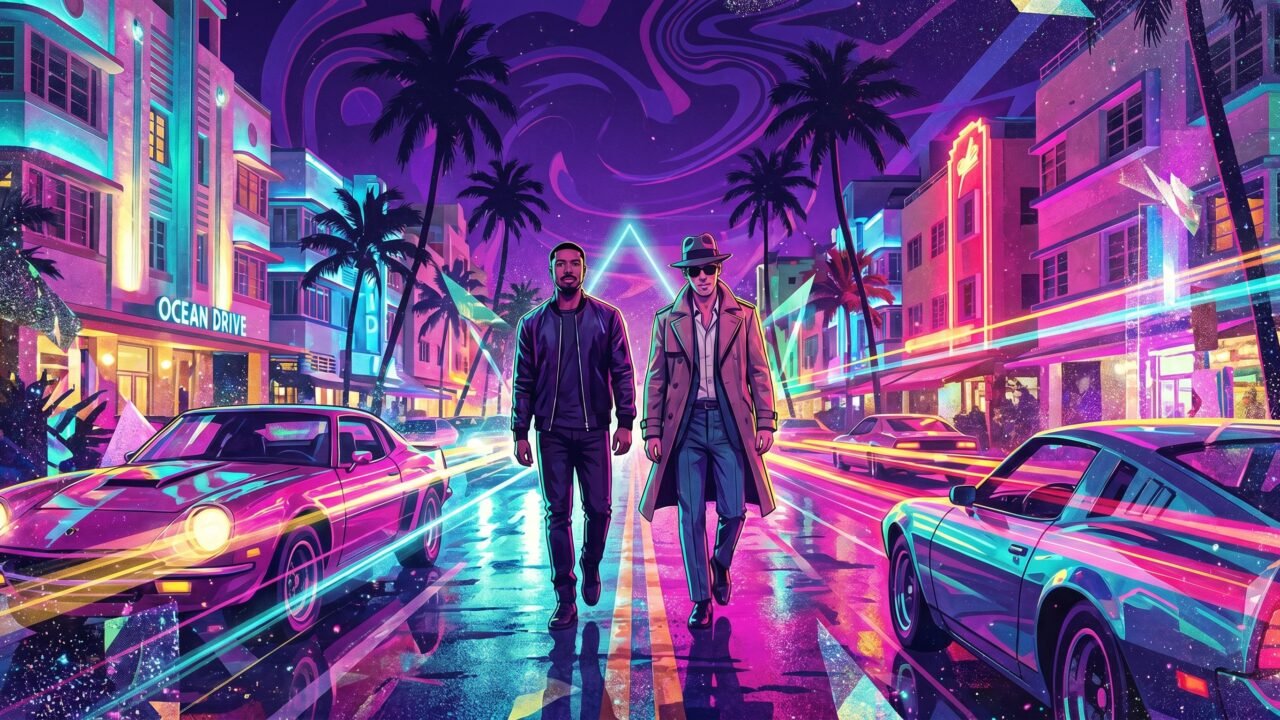 Austin Butler y Michael B. Jordan comenzaron a rodar Miami Vice ’85 con un look de los 80 y la promesa de “glamour y corrupción”