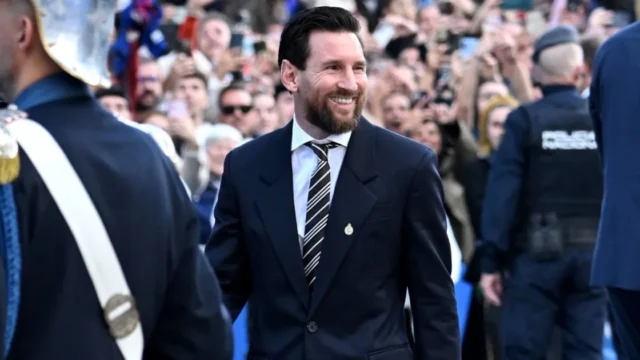 Lionel Messi fue recibido por la Princesa de Asturias antes de recibir el premio en España