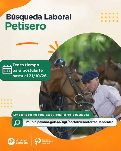 Buscan petisero para trabajar en el cuidado de caballos en actividades en Río Negro
