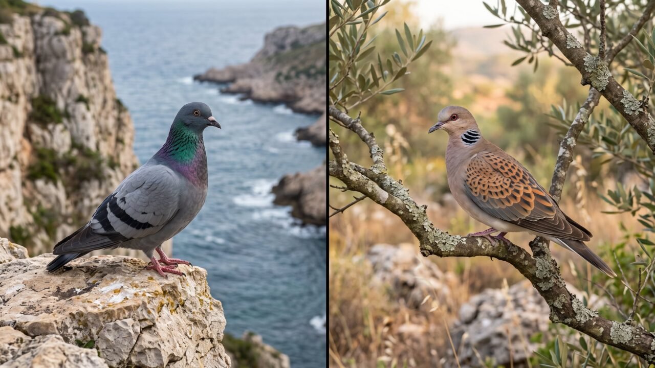 Cuáles son las diferencias entre las palomas y las tórtolas y qué enfermedades pueden transmitir