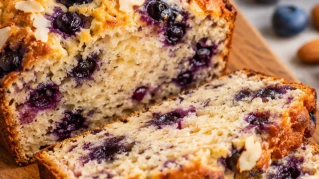 Pan de almendras con arándanos: una receta fácil, nutritiva y sin harinas tradicionales