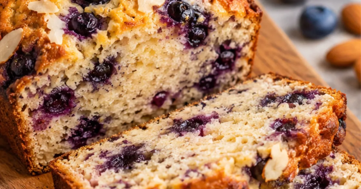 Pan de almendras con arándanos: una receta fácil, nutritiva y sin harinas tradicionales