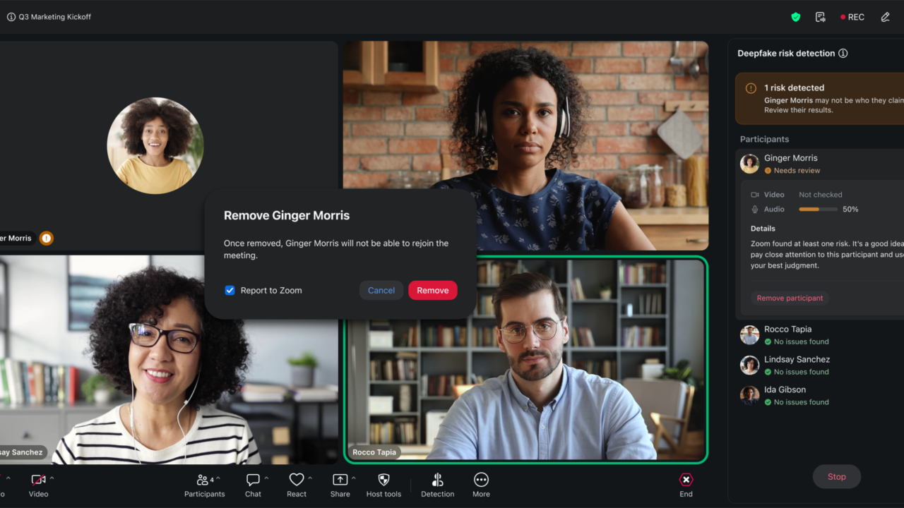 Zoom lanza un detector de deepfakes para frenar fraudes y suplantaciones en videollamadas