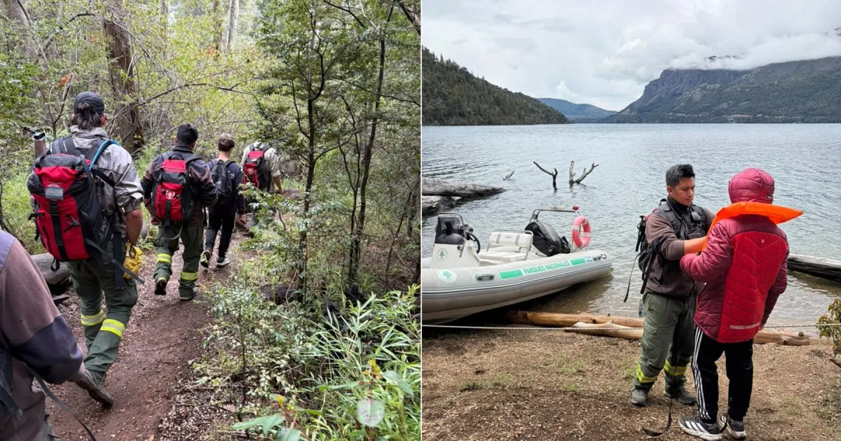 Rescataron a un adolescente de 13 años en el Parque Nacional Nahuel Huapi tras desorientarse en un sendero