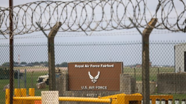 El Reino Unido atribuye a Irán el presunto plan contra la base aérea de RAF Fairford
