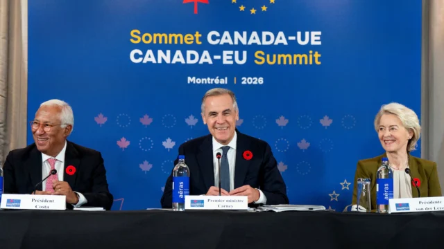 La Unión Europea y Canadá firmaron una alianza estratégica sobre comercio, energía, defensa e inteligencia artificial