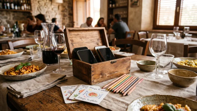 Sin celulares en la mesa: el pacto voluntario que impulsan restaurantes de Italia para fomentar el diálogo familiar