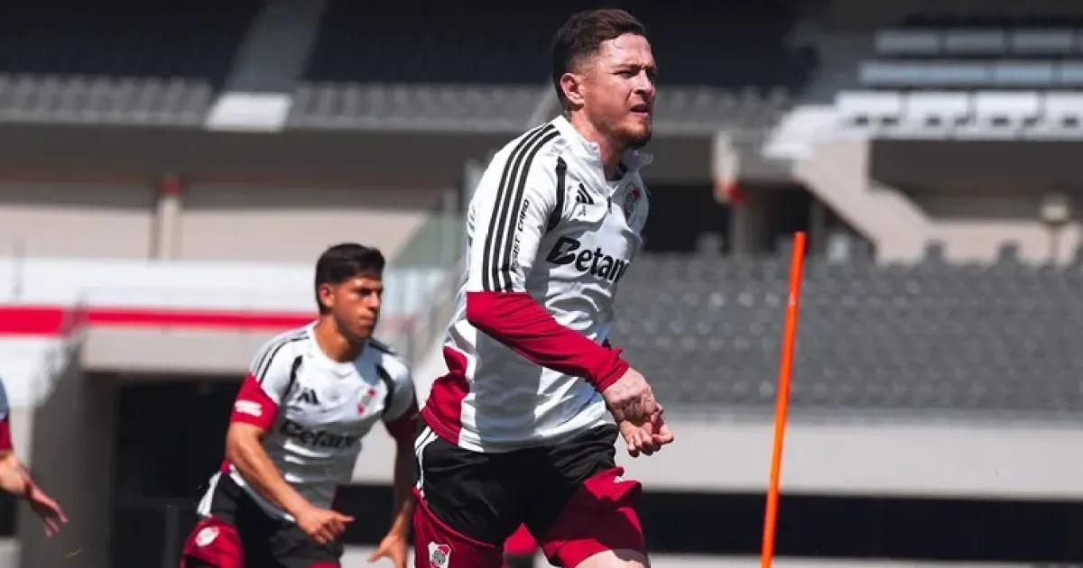 Aníbal Moreno volvió a entrenarse diferenciado y se complica su presencia ante Boca