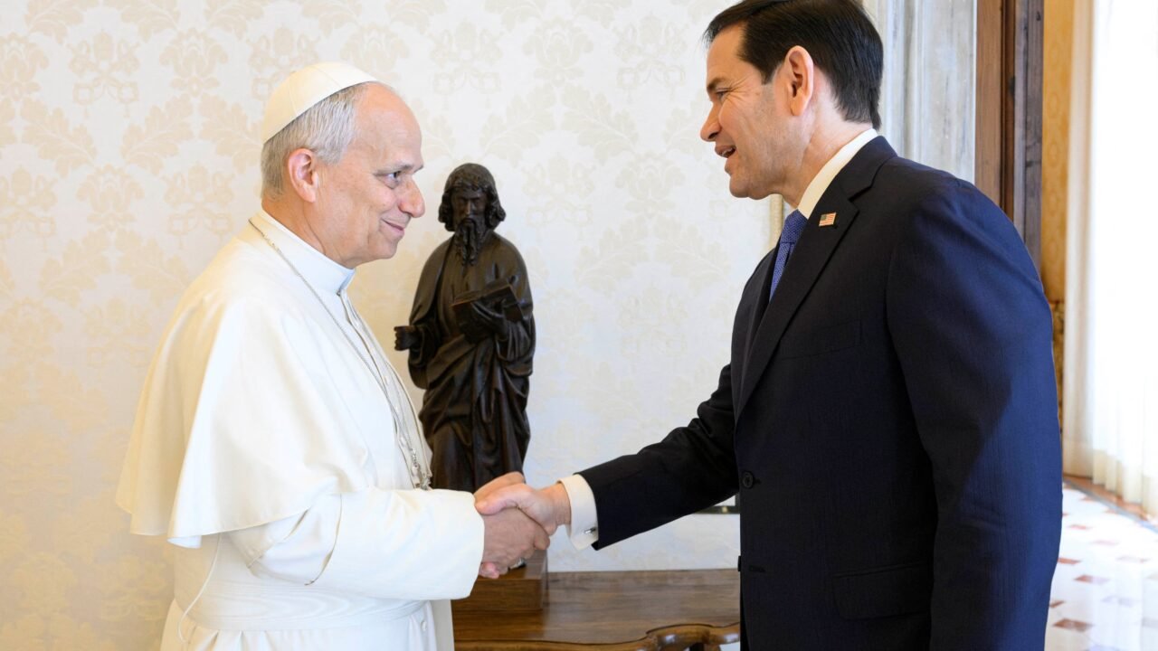 Marco Rubio expresó su apoyo al papa León XIV tras el diagnóstico de cáncer de pulmón