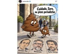 Después de pedir que sean «quemados en la hoguera», Milei le dice a «Sore» que no pise periodistas