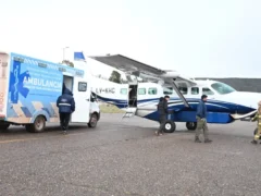 Evacuación aérea: trasladaron cinco pacientes a Neuquén aislados por el temporal en Rincón de los Sauces