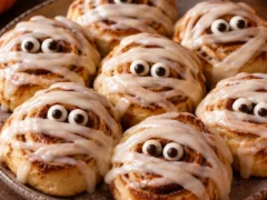 Rolls de canela para Halloween: la receta fácil y esponjosa con una decoración que sorprende
