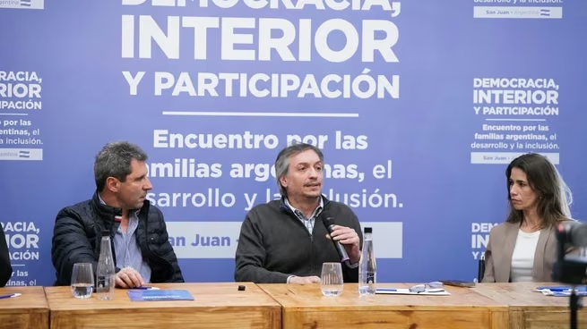 Se mueve el peronismo: Máximo Kirchner se mostró en San Juan con Sergio Uñac y Juan Manzur se reunió con Sergio Massa.