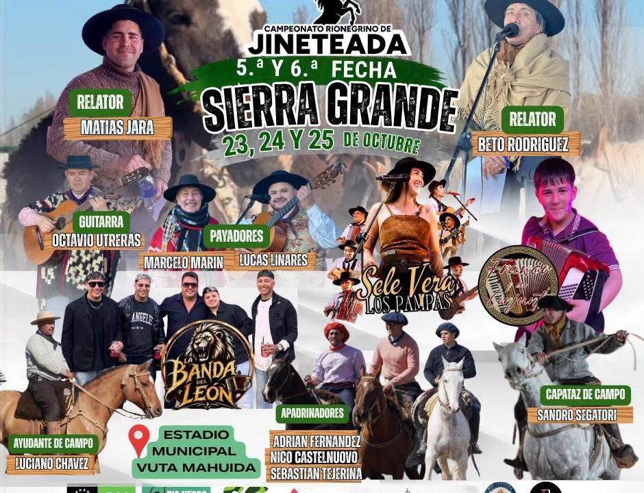 Vuelve la fiesta de jineteada a Sierra Grande!