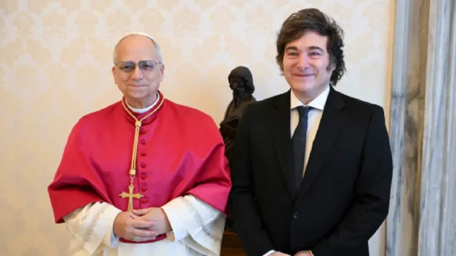 La reacción de Javier Milei a la visita del papa León XIV a la Argentina