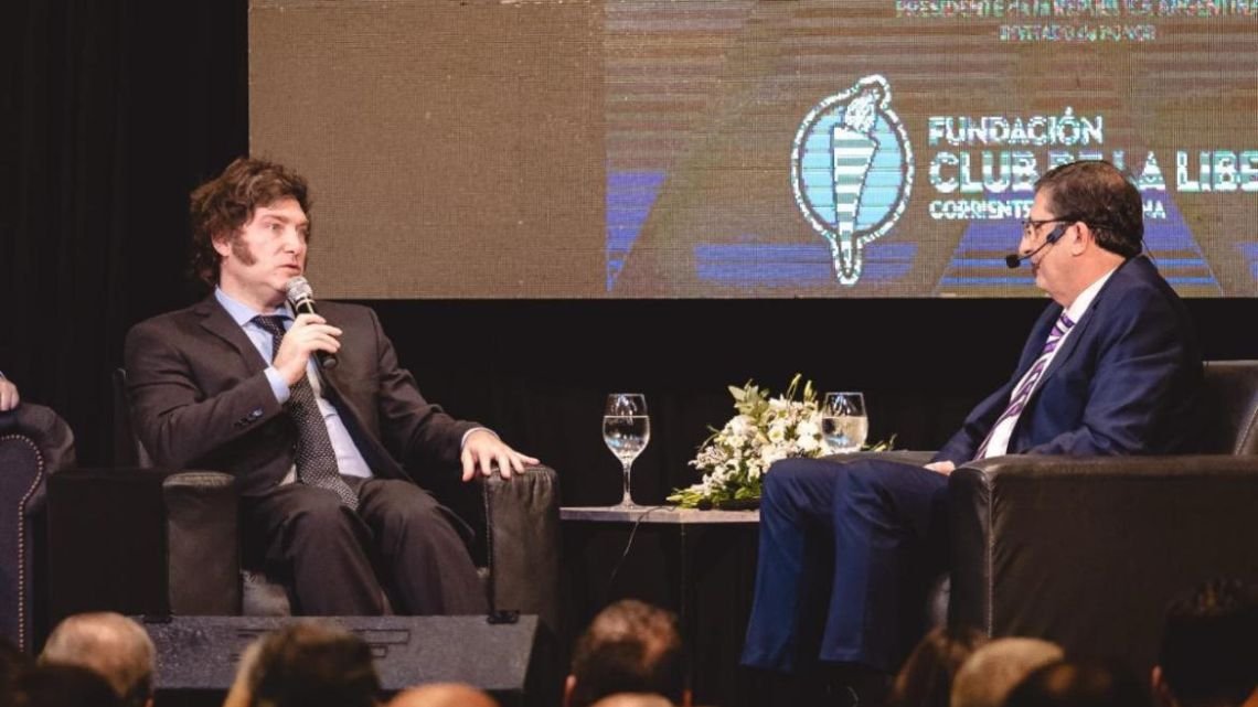 Javier Milei disertará en Corrientes: los precios para ver al presidente y detalles del acto