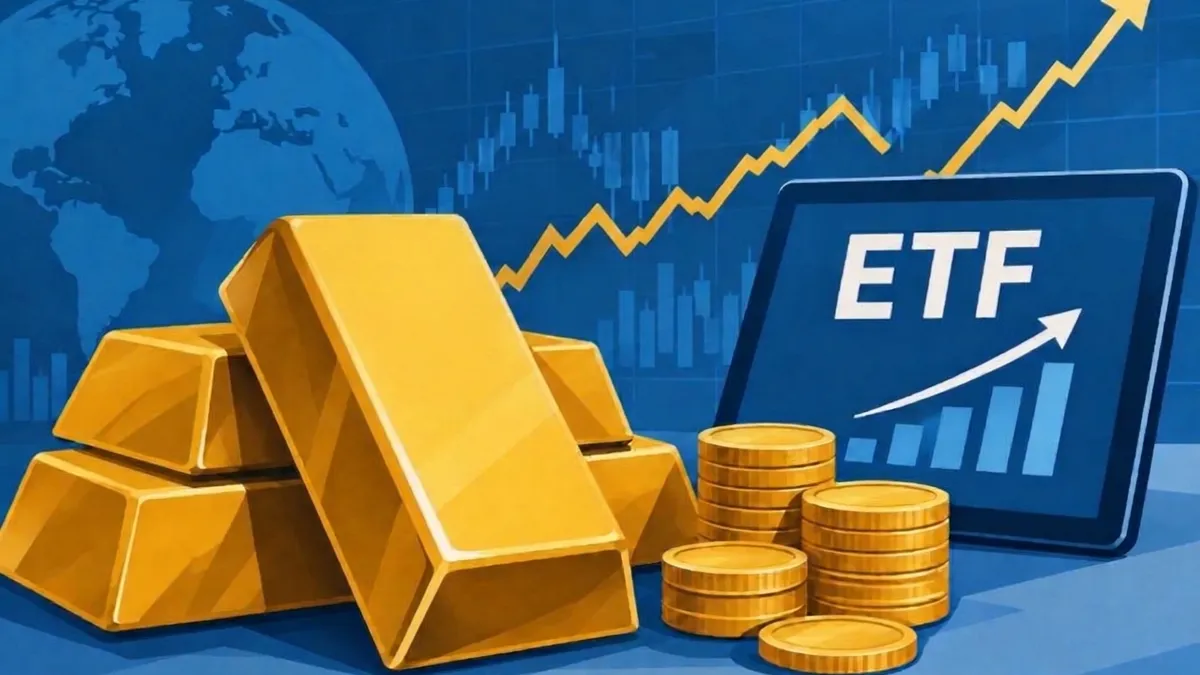 El oro cayó, pero los inversores redoblaron la apuesta y llevaron a los ETF a un trimestre récord